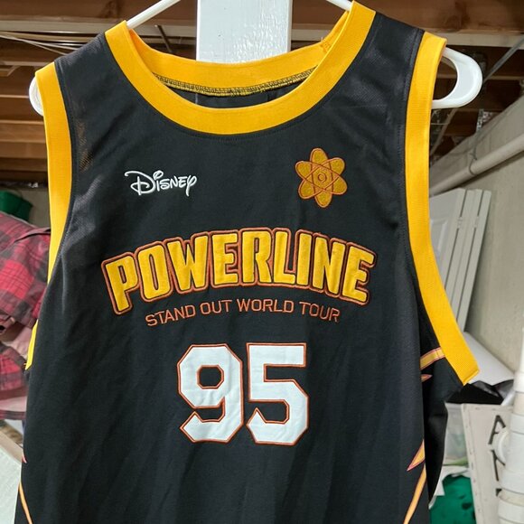Powerline Stand Out World Tour Jersey - Size Large (Disney) - Vintage 90s Design - Picture 1 of 3
